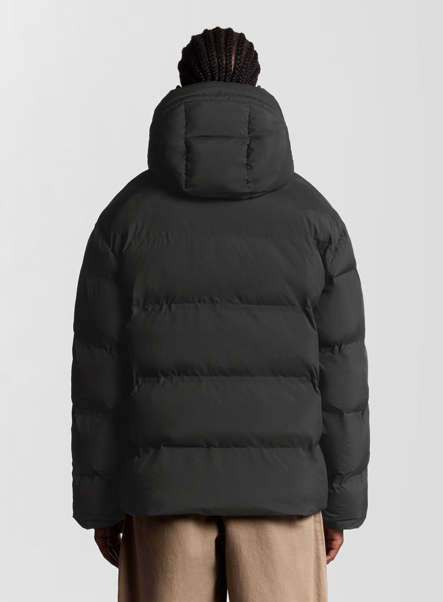 LYLE & SCOTT Heavyweight Hooded Puffer Jacket Jet Black