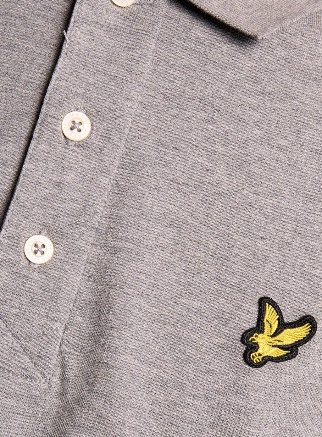 LYLE & SCOTT Plain Polo Shirt Gull Grey