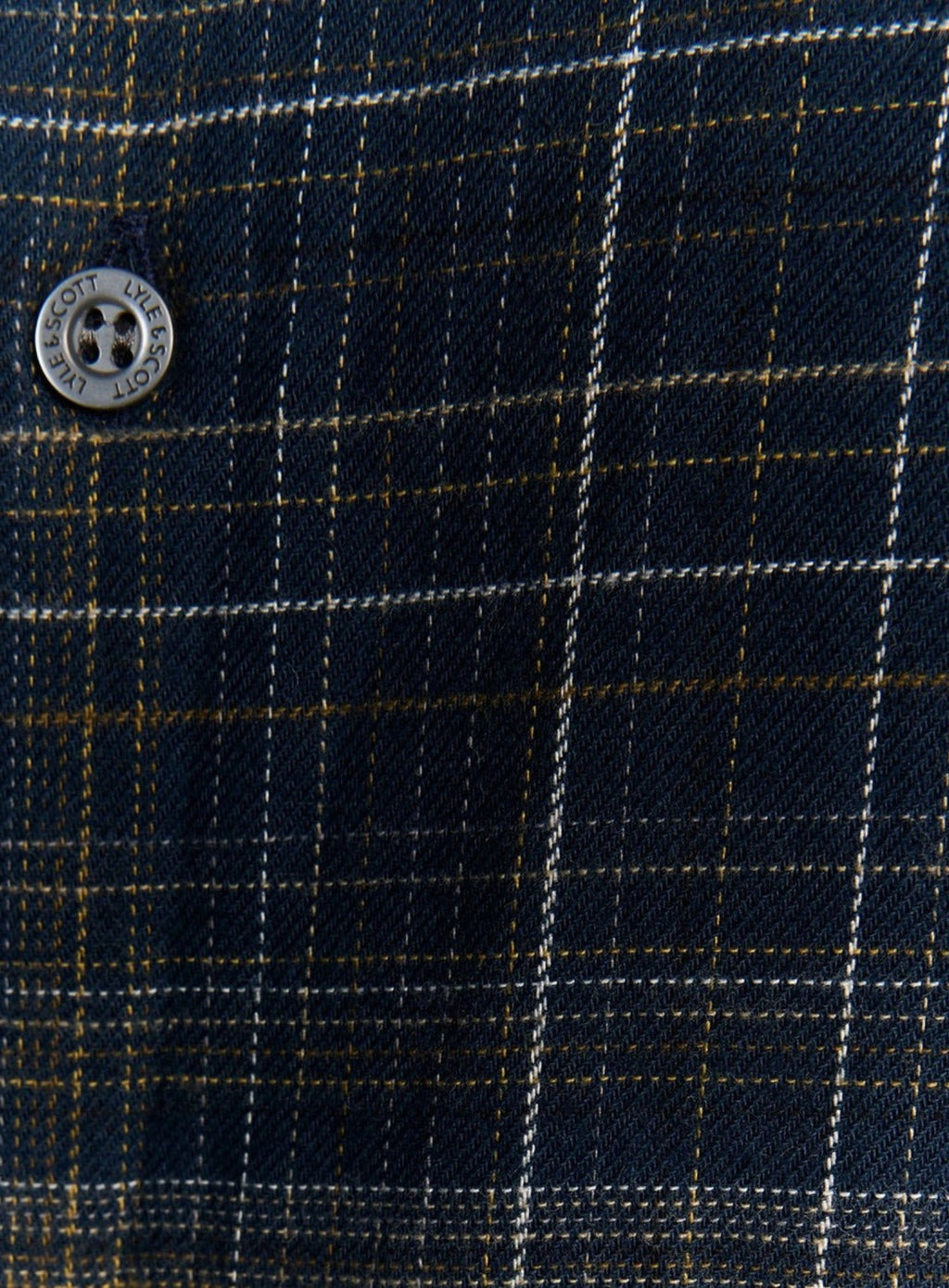 LYLE & SCOTT Checked Flannel Shirt Dark Navy/ Tree Green