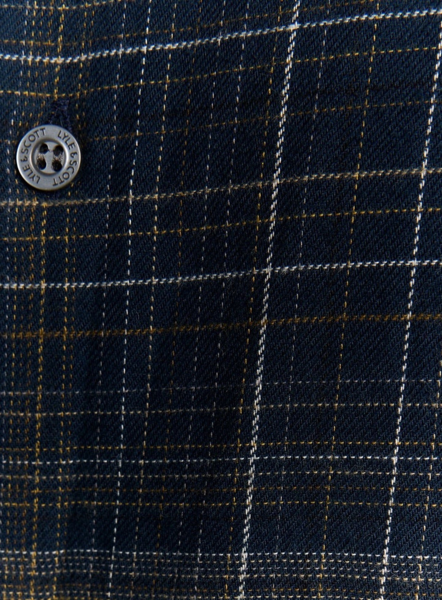 LYLE & SCOTT Checked Flannel Shirt Dark Navy/ Tree Green