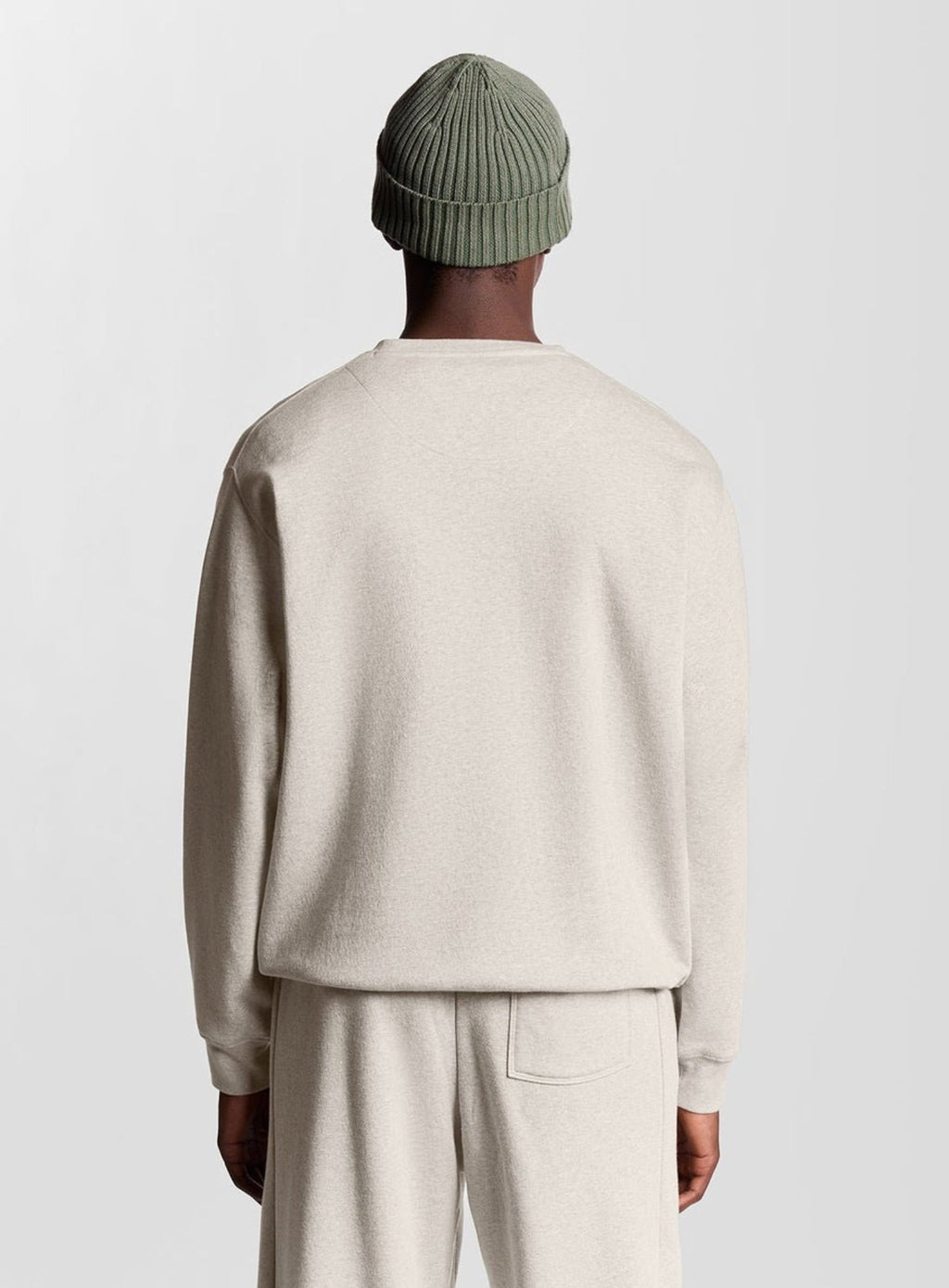 LYLE & SCOTT Loungewear Crew Neck Pullover Oatmeal Marl
