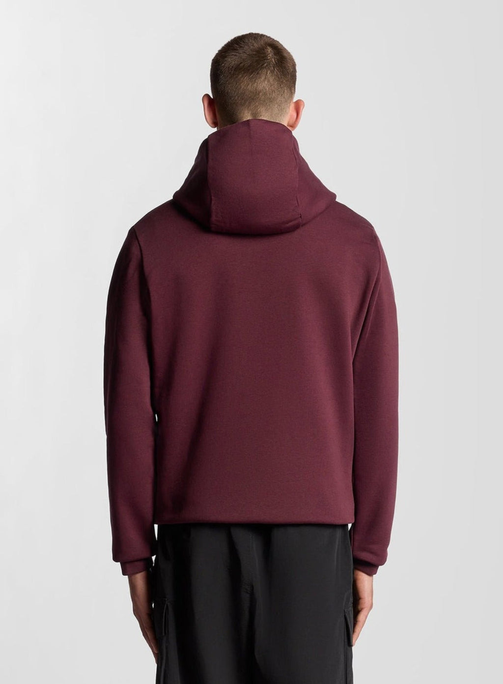 LYLE & SCOTT Logo Brushback Pullover Hoodie Port