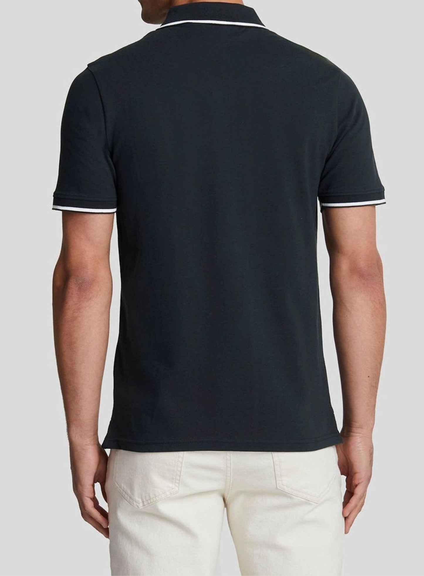 LYLE & SCOTT Tipped Polo Shirt Dark Navy