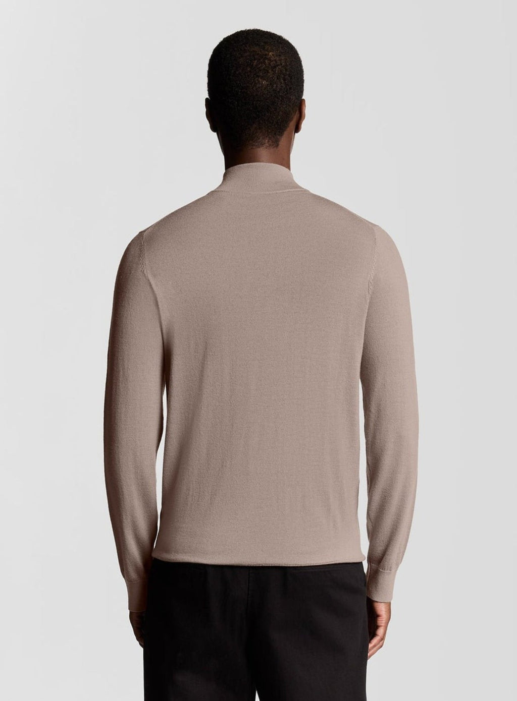 LYLE & SCOTT Merino Wool 1/4 Zip Jumper Cinder