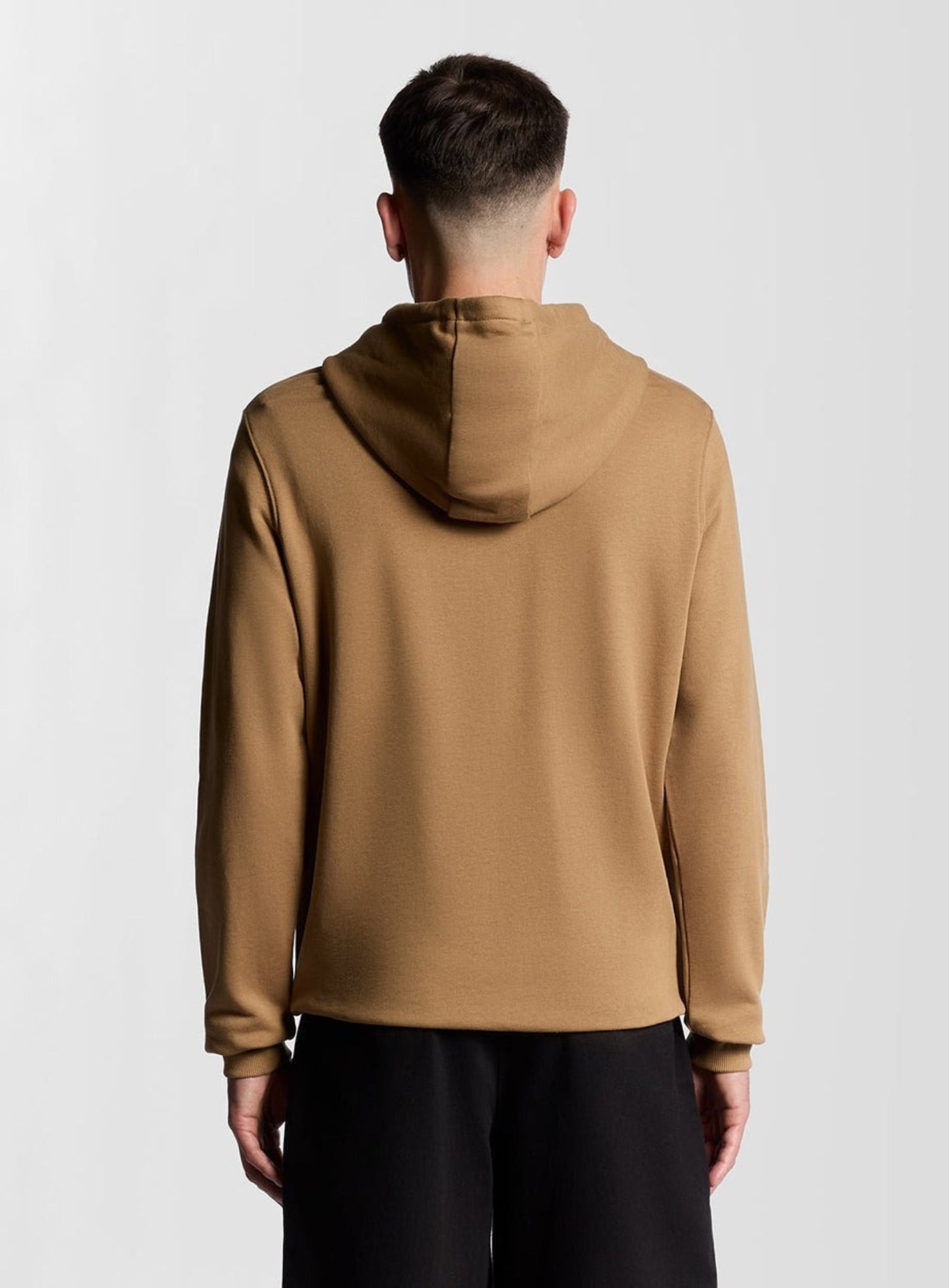 LYLE & SCOTT Loopback Cotton Hoodie Tigers Eye