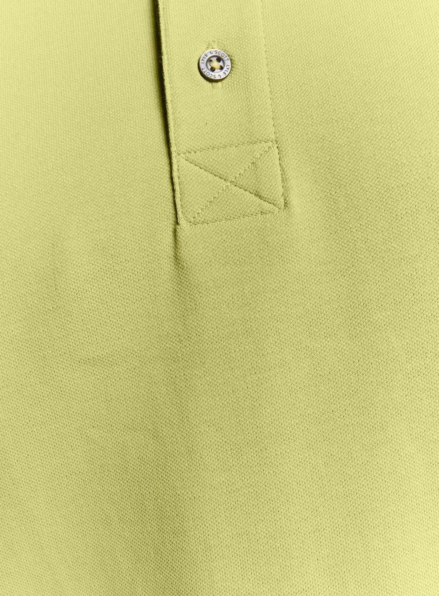 LYLE & SCOTT Plain Polo Shirt Pale Willow