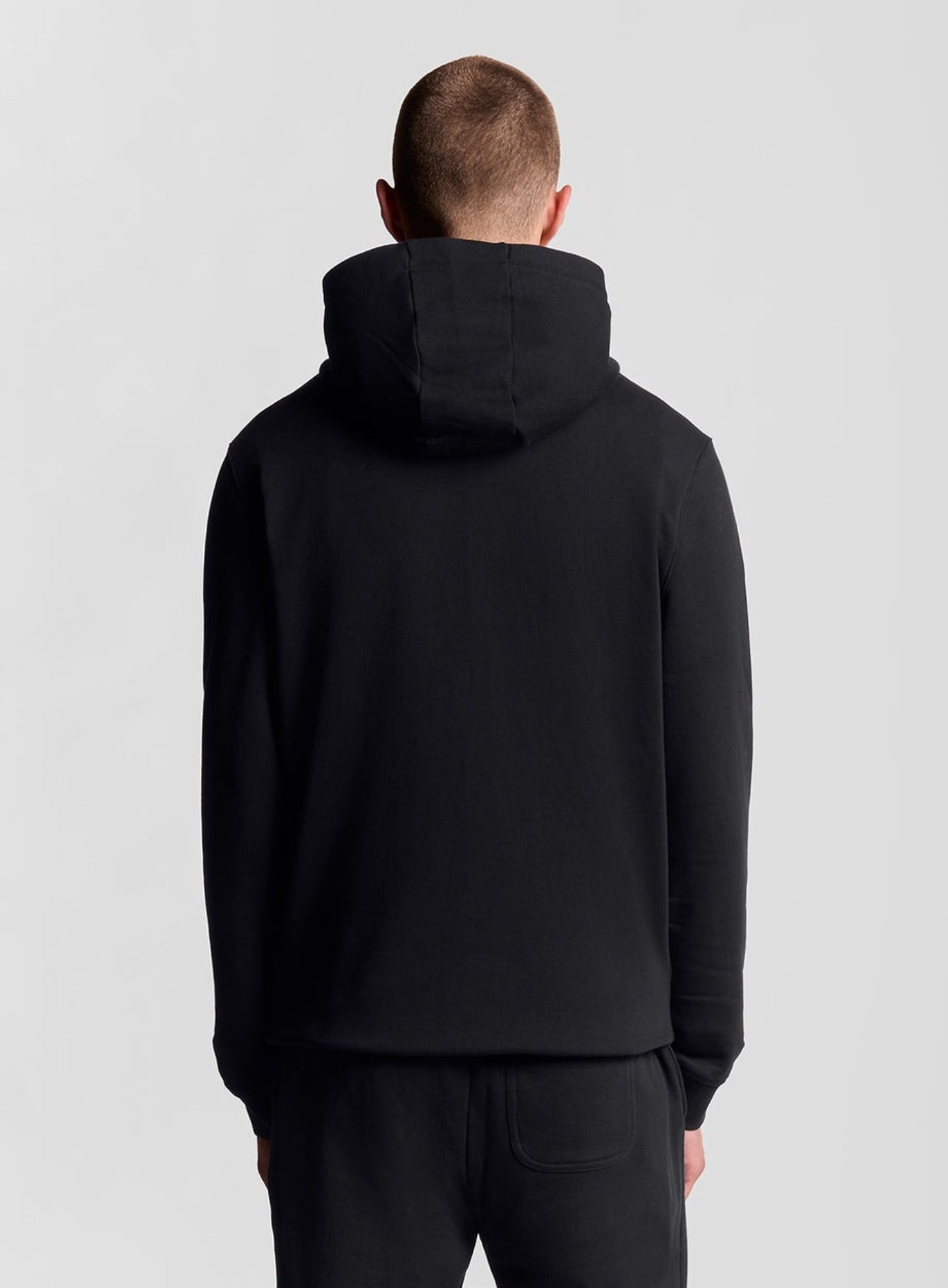 LYLE & SCOTT Loopback Cotton Full Zip Hoodie Jet Black