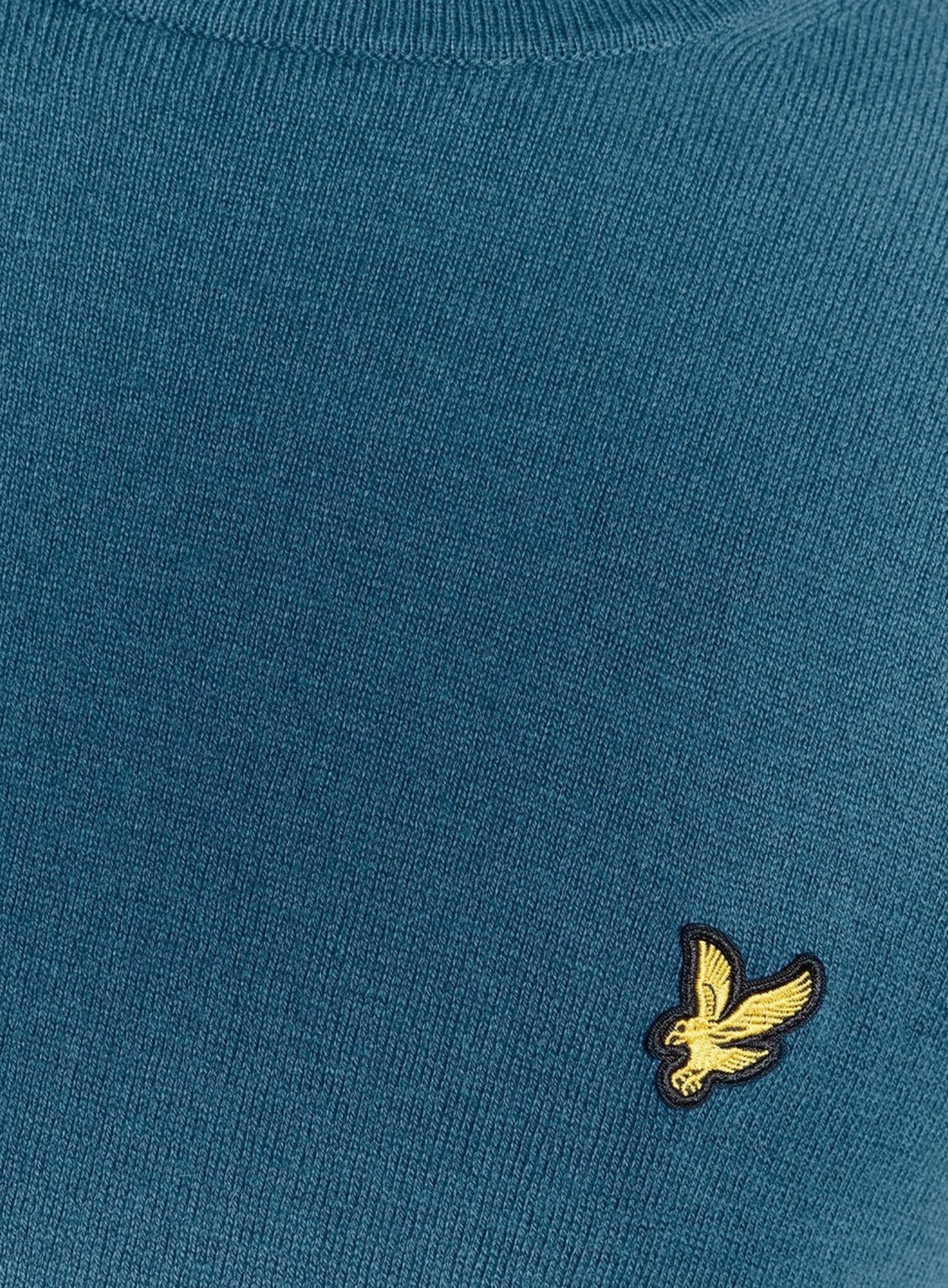 LYLE & SCOTT Cotton Merino Crew Neck Jumper Deep Water