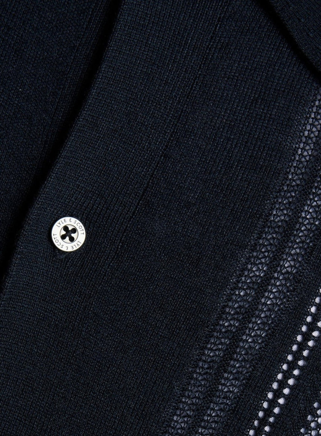 LYLE & SCOTT Cable Knitted Shirt Carbon