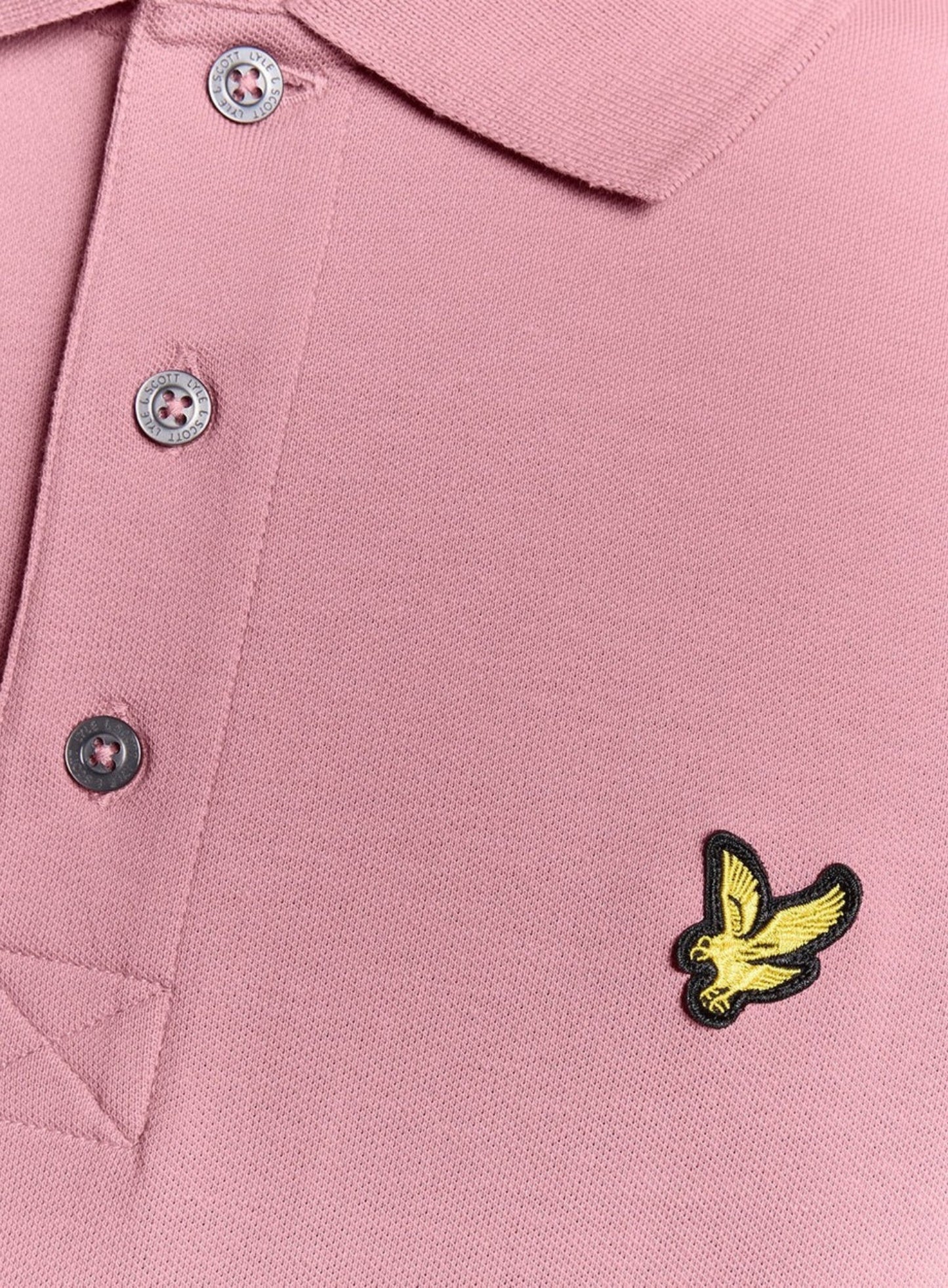 LYLE & SCOTT Plain Polo Shirt Garden Rose