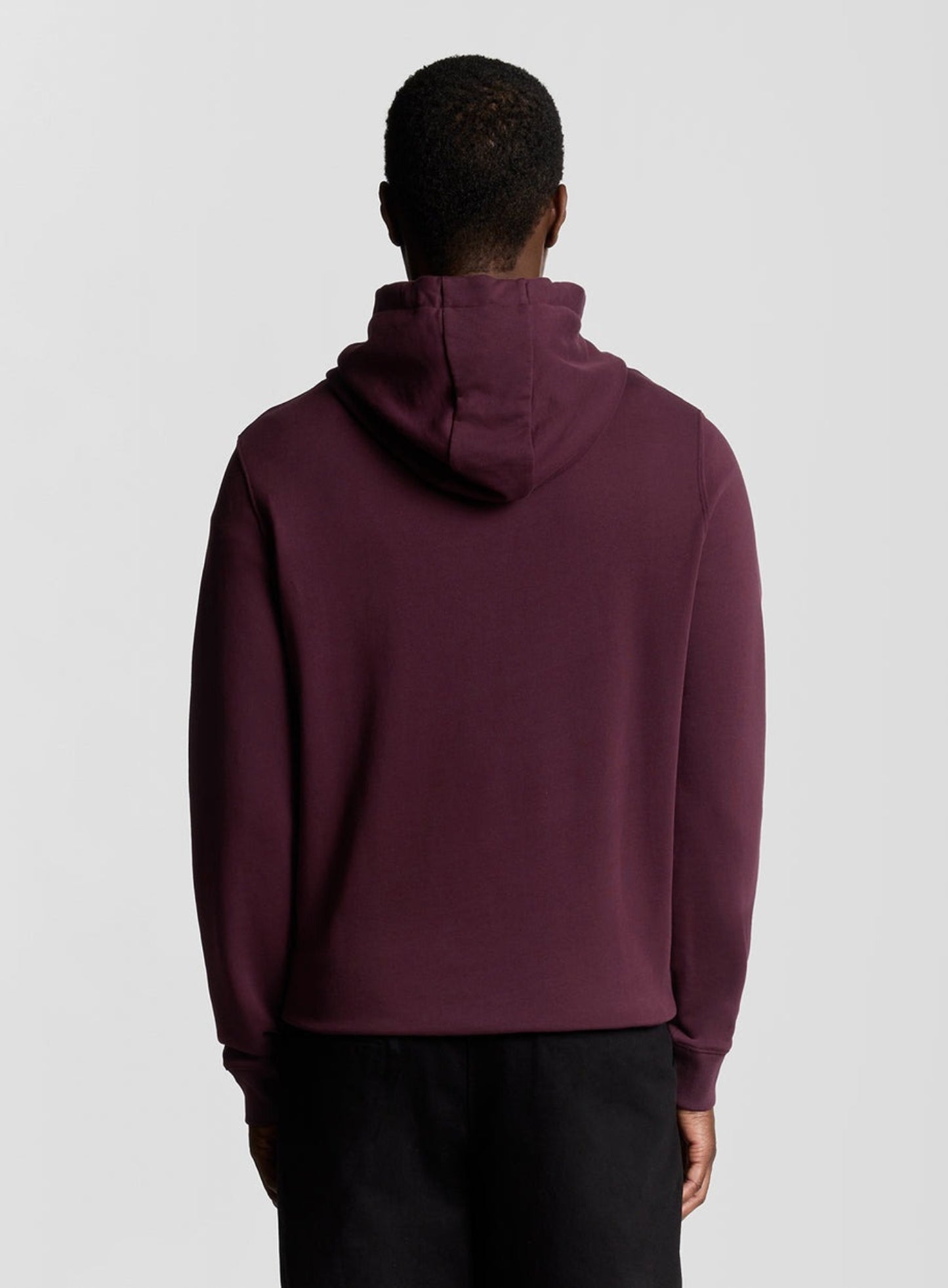 LYLE & SCOTT Loopback Cotton Hoodie Burgundy