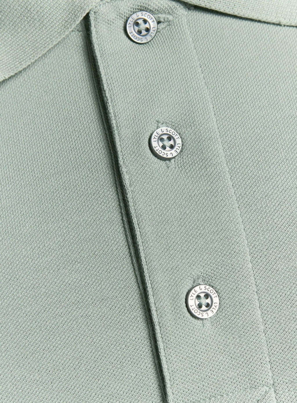 LYLE & SCOTT Plain Polo Shirt Cold Mint