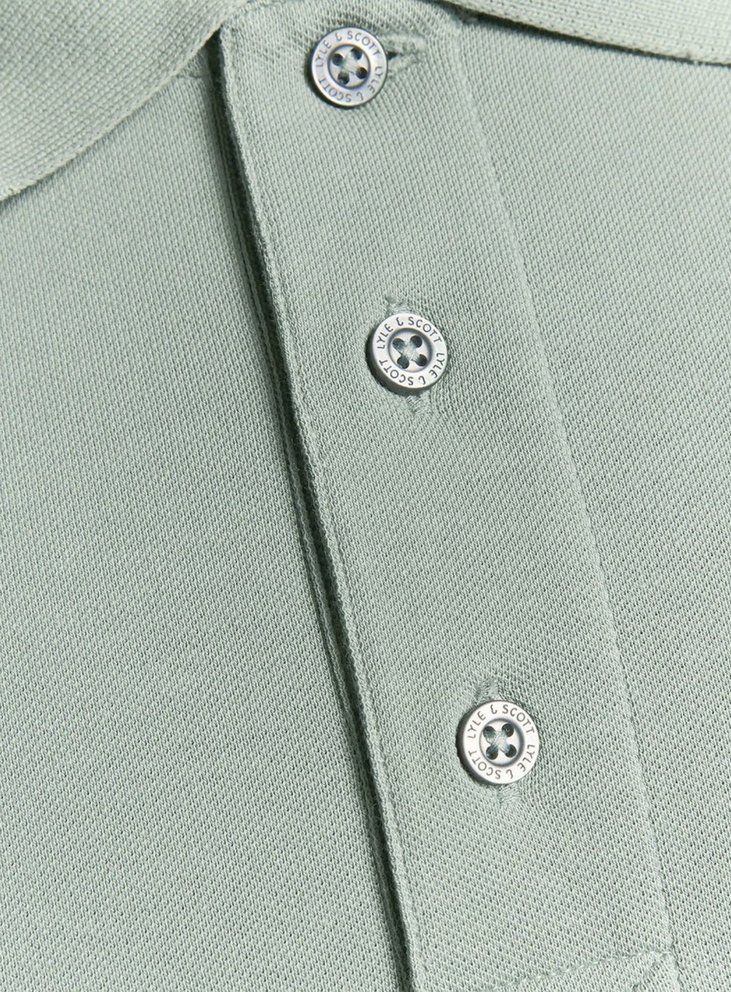 LYLE & SCOTT Plain Polo Shirt Cold Mint
