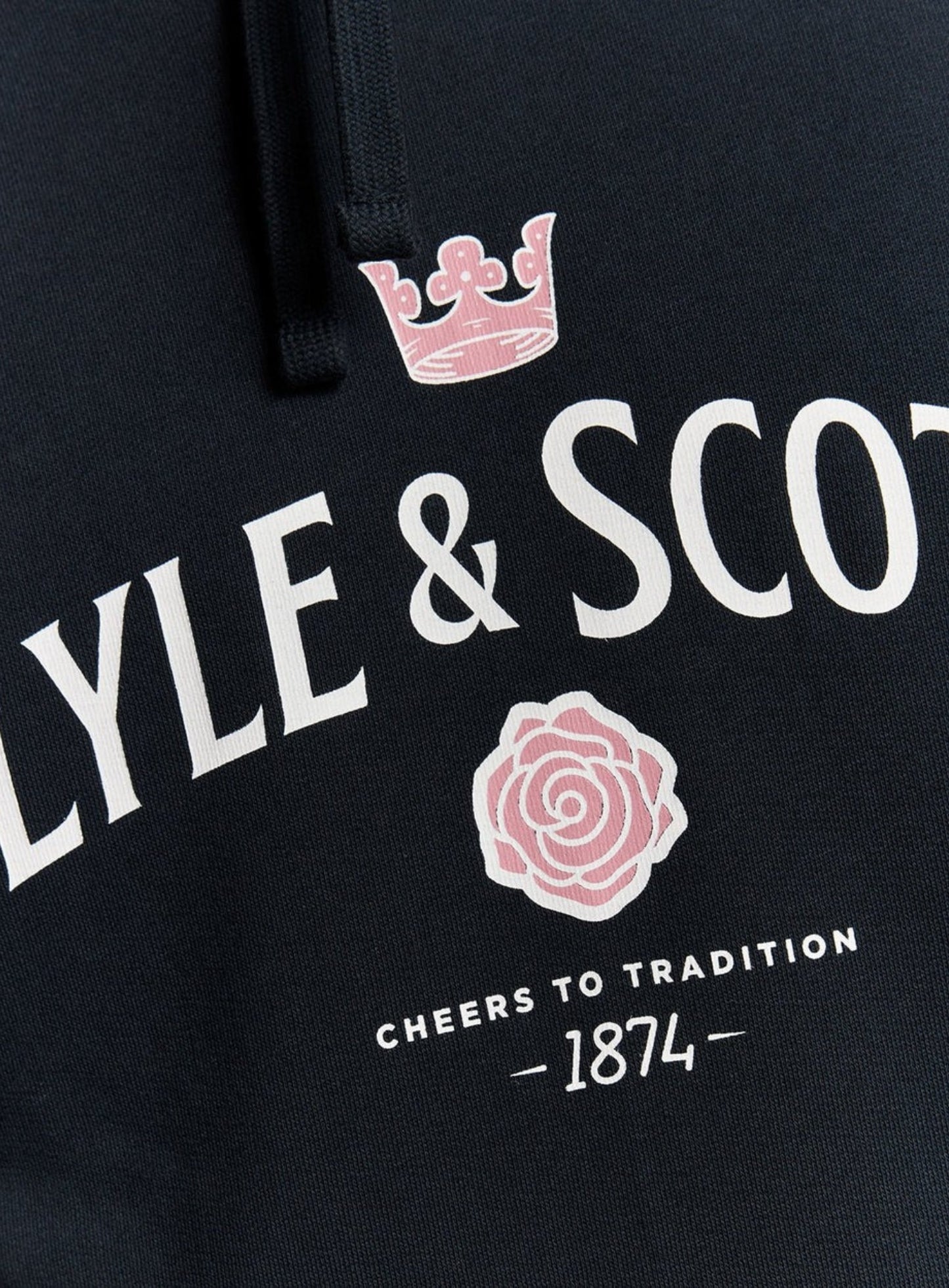 LYLE & SCOTT Cheers To Tradition Graphic Hoodie Dark Navy