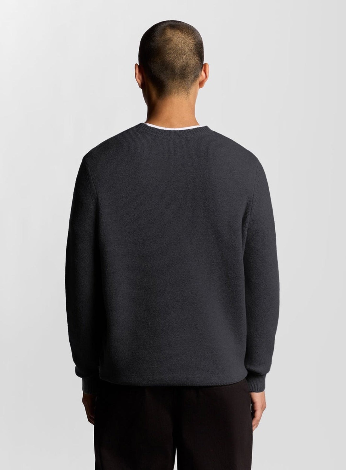 LYLE & SCOTT Script Knitted Crew Neck Dark Navy