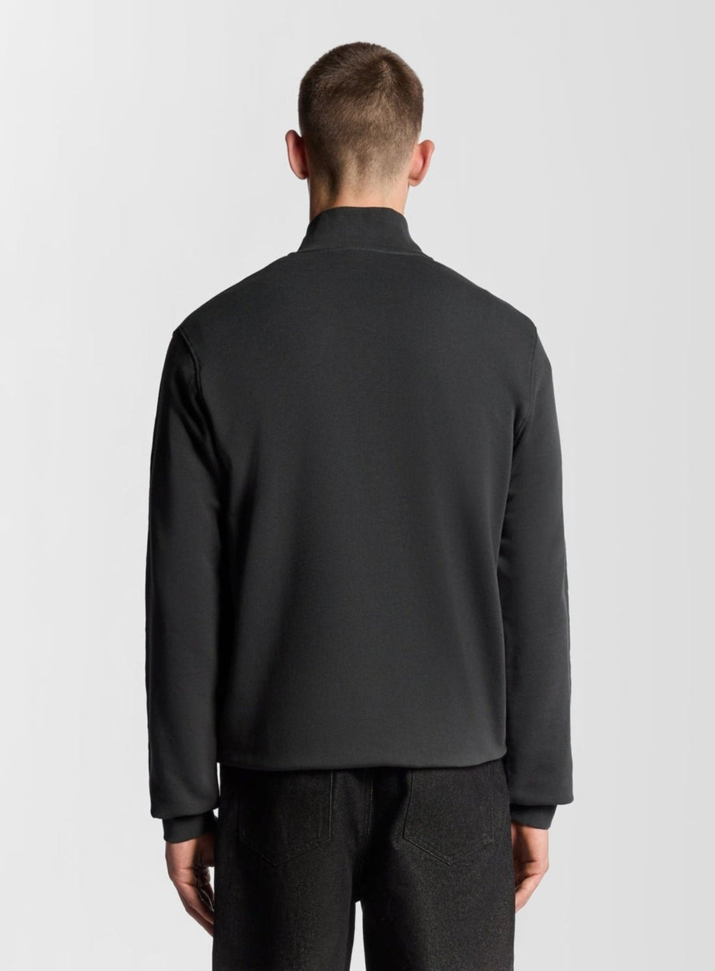 LYLE & SCOTT Loopback Quarter Zip Sweat Gunmetal