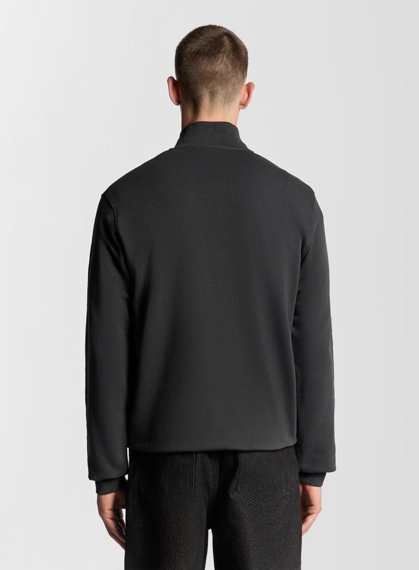 LYLE & SCOTT Loopback Quarter Zip Sweat Gunmetal