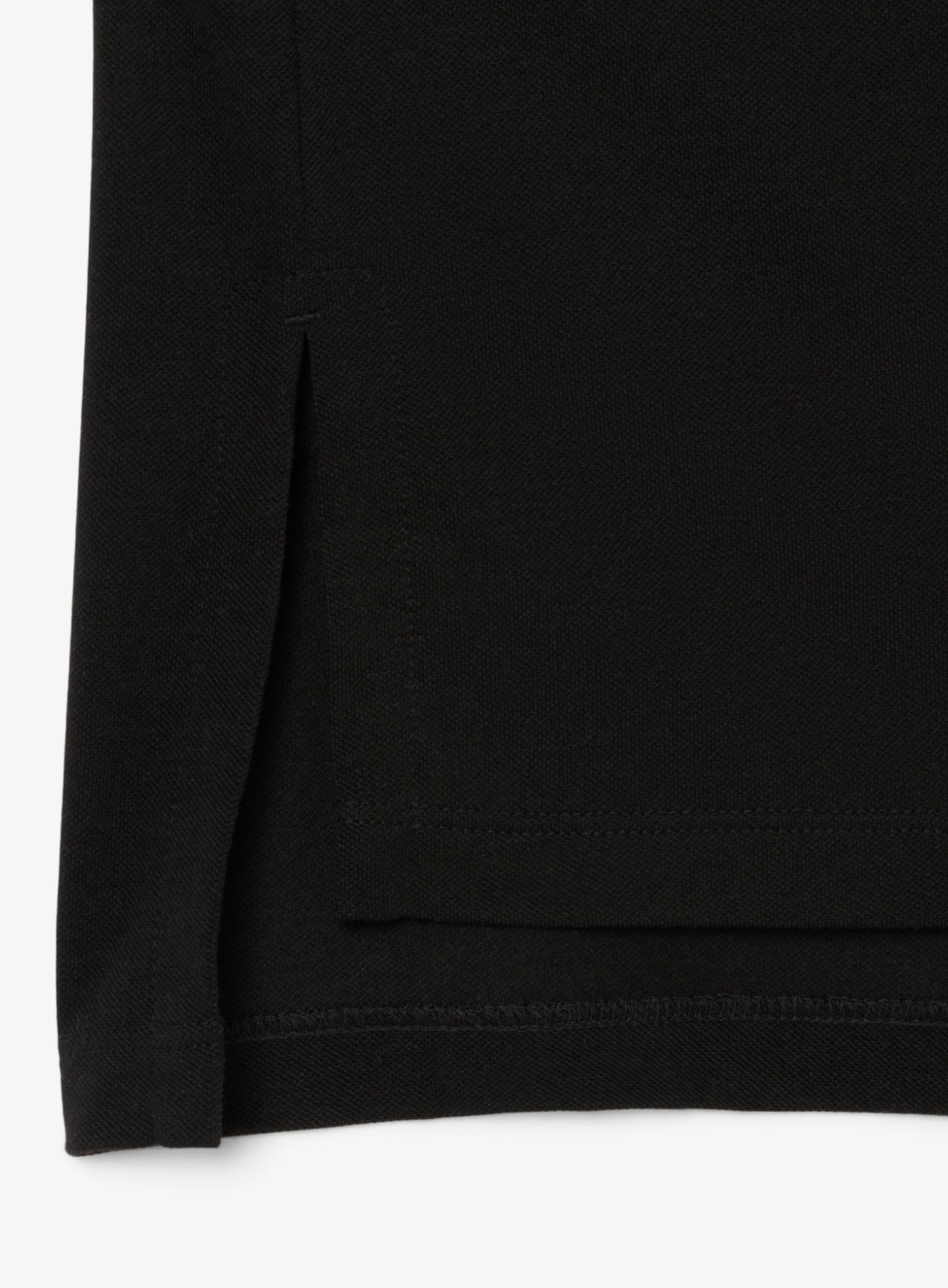 LACOSTE WOMEN Relaxed Fit Fluid Piqué Polo Shirt Black