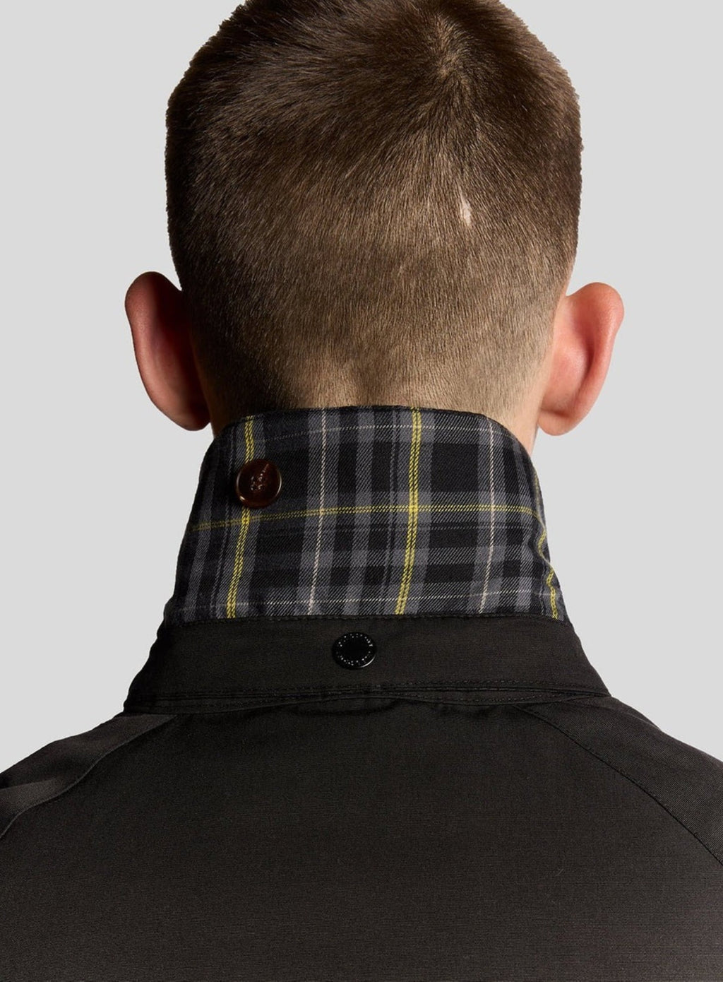 LYLE & SCOTT Tartan Lined Hunting Jacket Jet Black