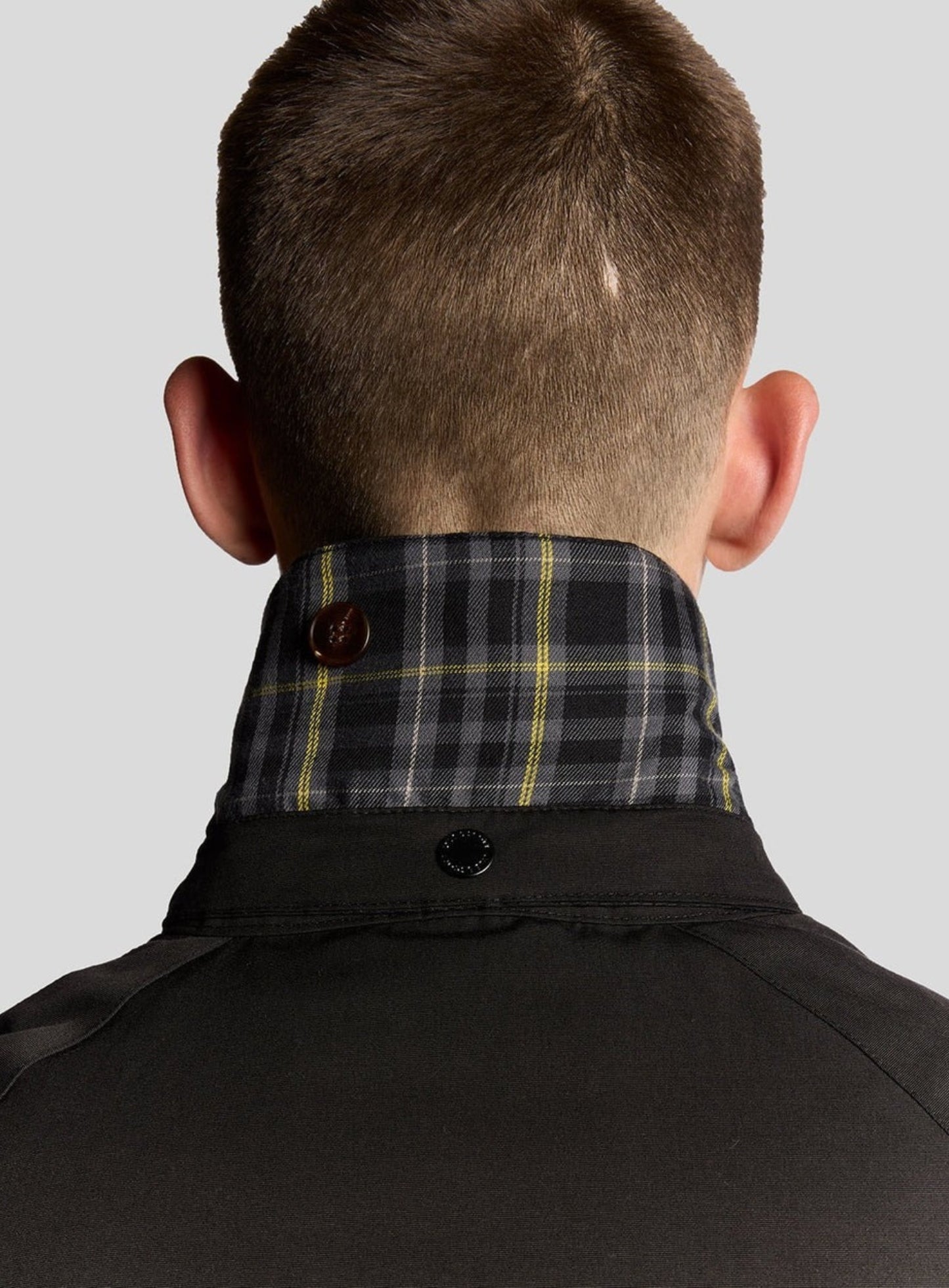 LYLE & SCOTT Tartan Lined Hunting Jacket Jet Black