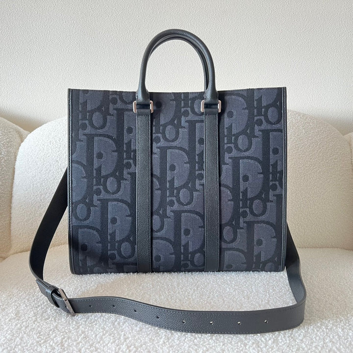 Blue and Black grey Bag