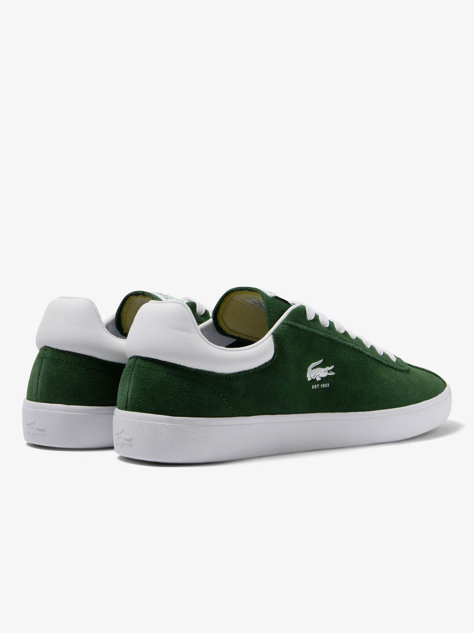 LACOSTE Baseshot Leather Sneakers Dark Green
