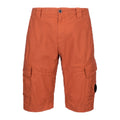 Cp Company Ottoman Lens Cargo Shorts Harvest Pumpkin