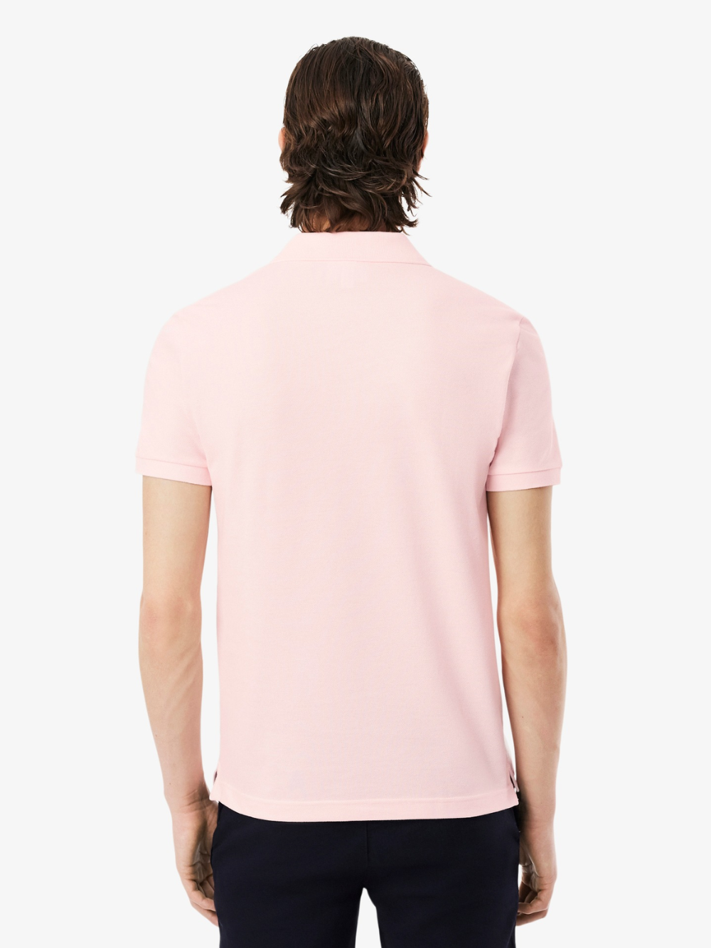 LACOSTE Slim Fit L.12.12 Piqué Polo Shirt Light Pink