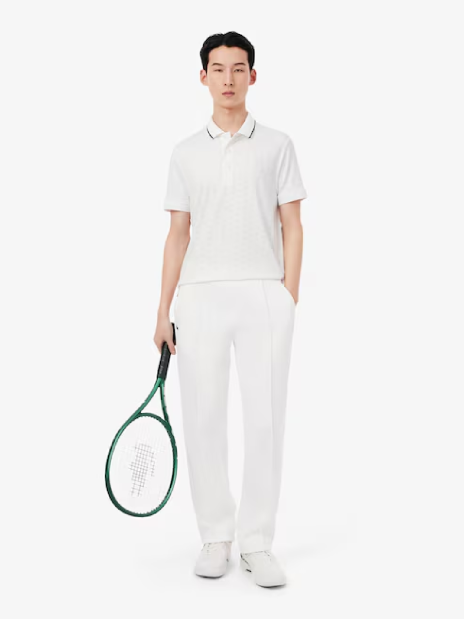 LACOSTE Tennis Heritage Sweatpants White