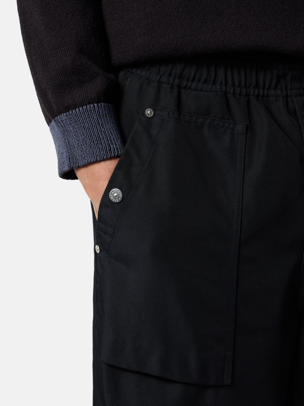 STONE ISLAND Archive-inspired Patch Fatigue Trousers Navy Blue