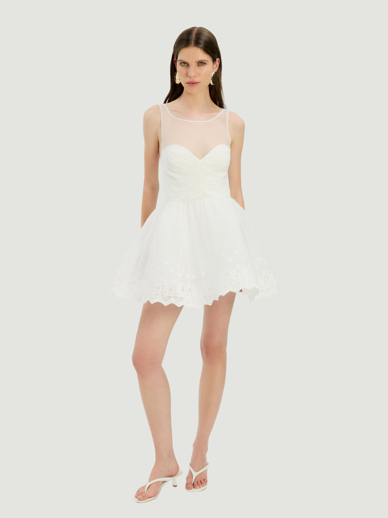 BARDOT WOMEN Hilda Hoop Mini Dress Ivory