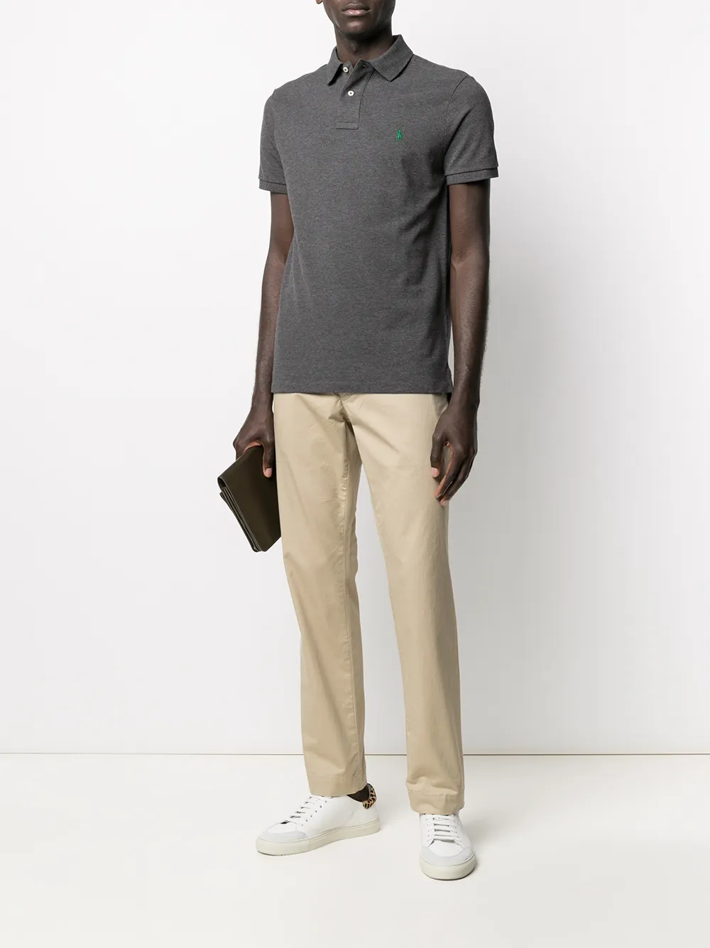 RALPH LAUREN The Iconic Mesh Polo Shirt Barclay Heather