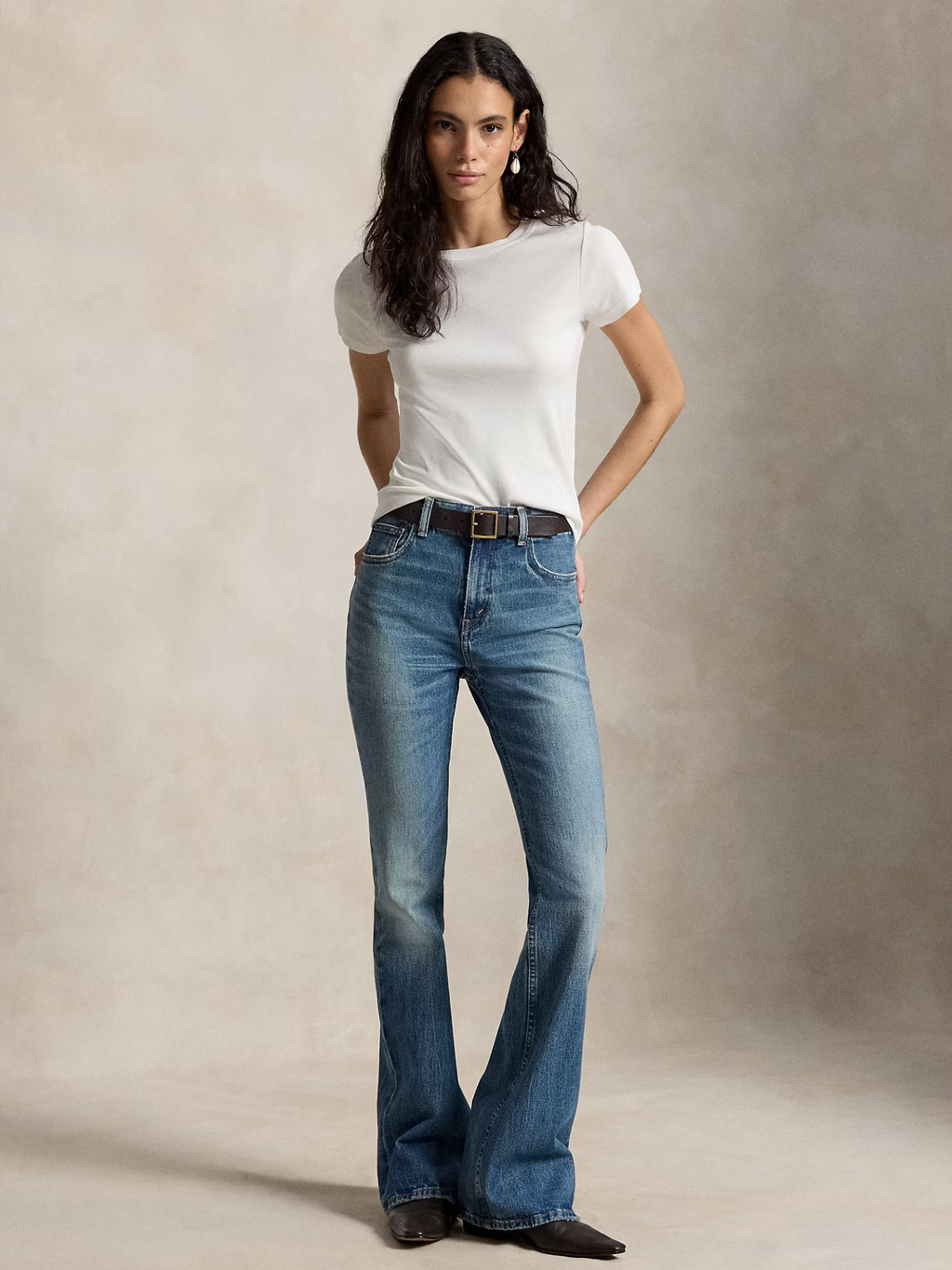 RALPH LAUREN WOMEN Flare Jeans Goodlow Wash