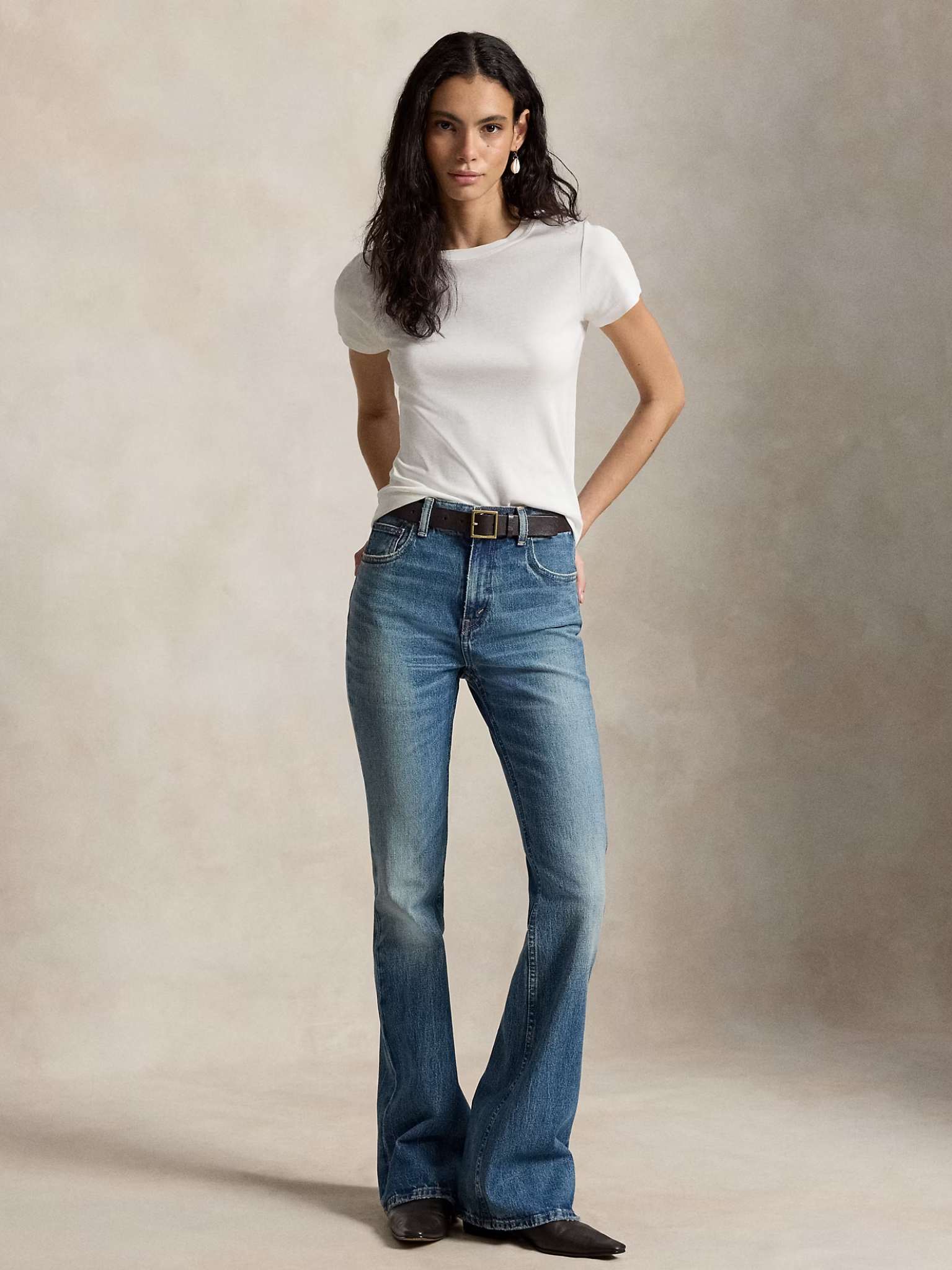 RALPH LAUREN WOMEN Flare Jeans Goodlow Wash