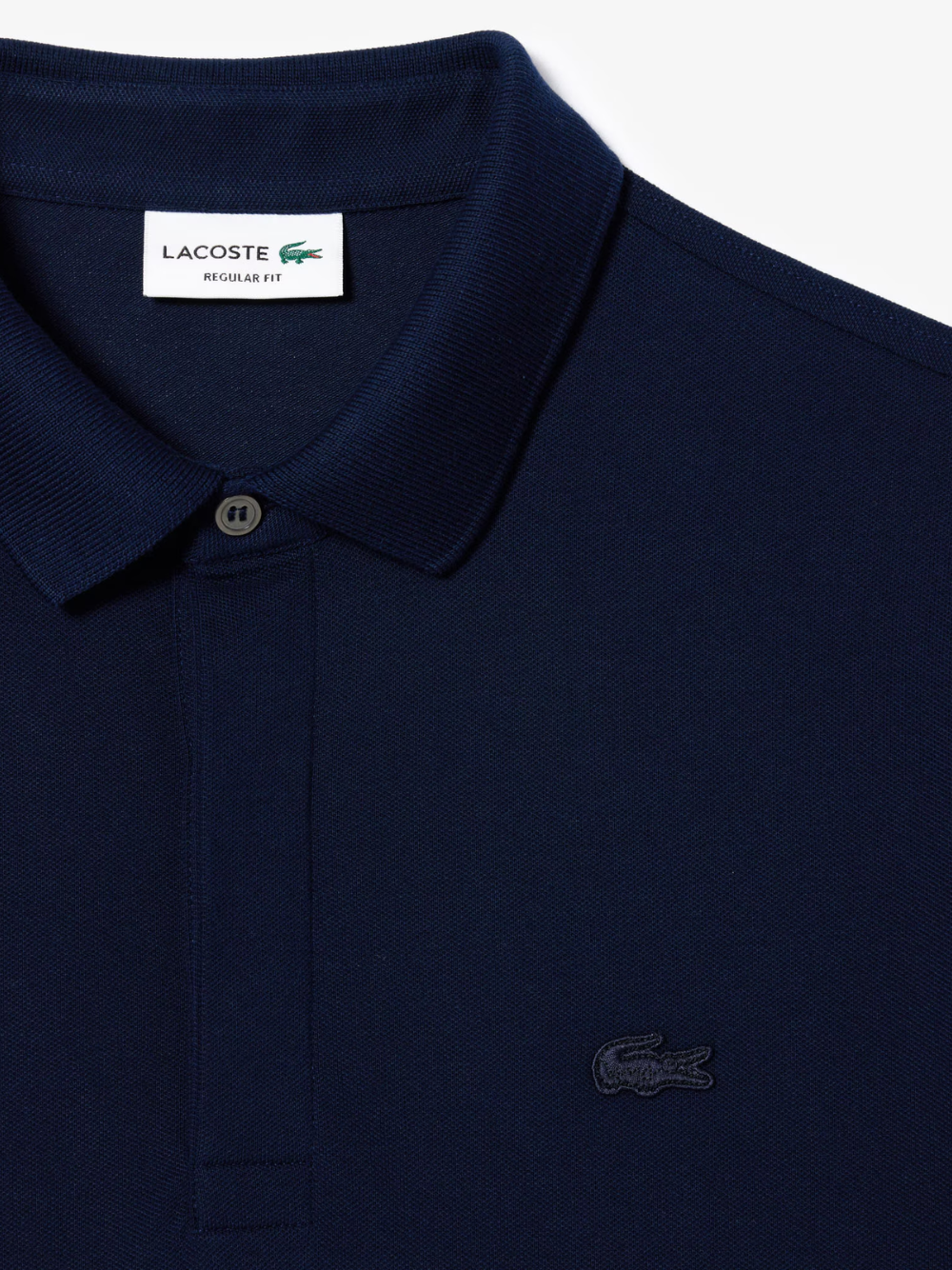 LACOSTE Regular Fit Paris Stretch Piqué Polo Shirt Midnight Blue