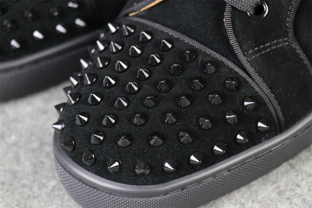CL Lou Spikes Orlato High-Top ‘Black Suede’