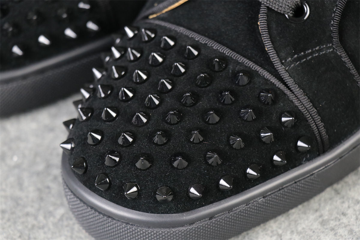 CL Lou Spikes Orlato High-Top ‘Black Suede’