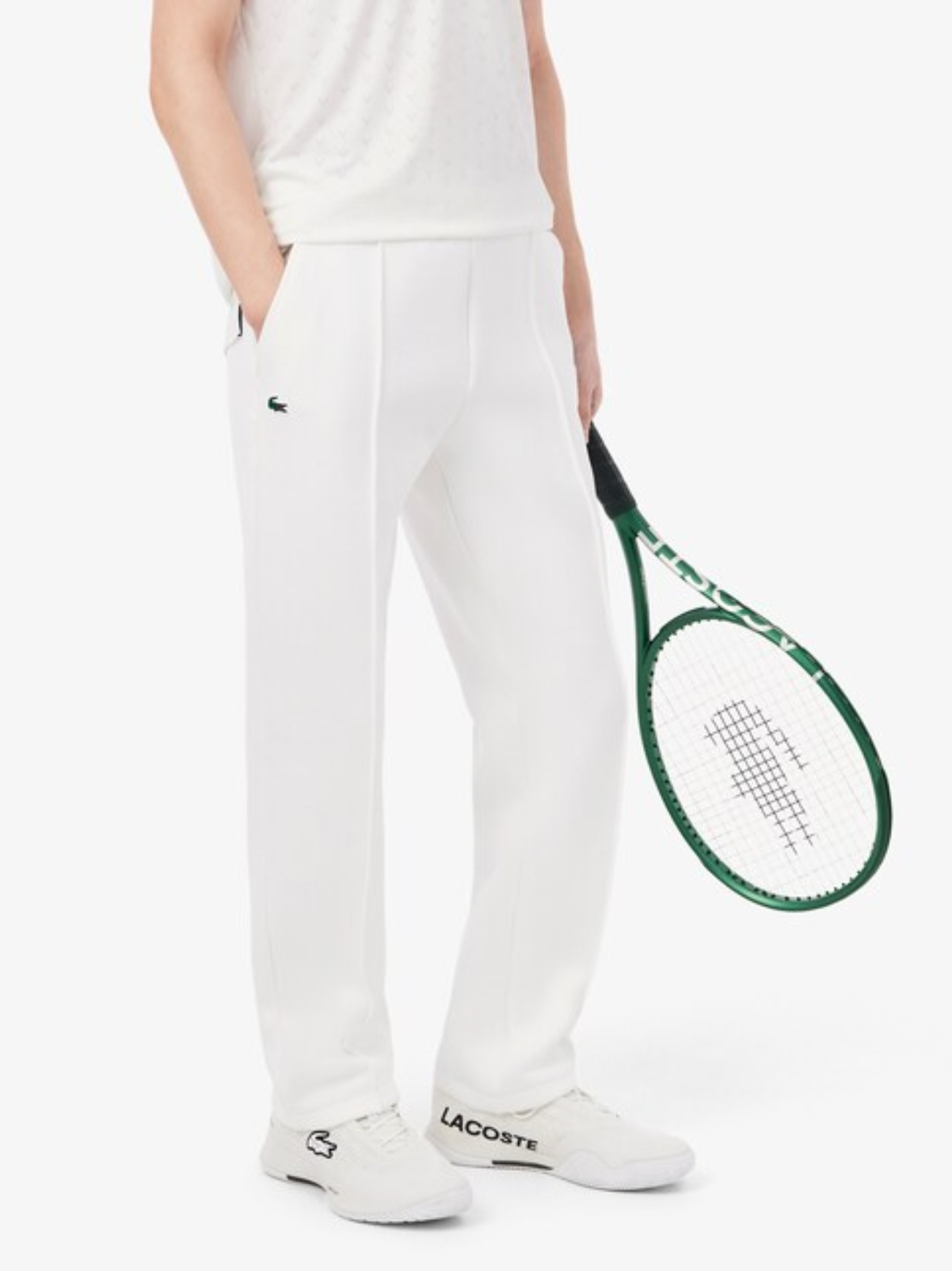 LACOSTE Tennis Heritage Sweatpants White