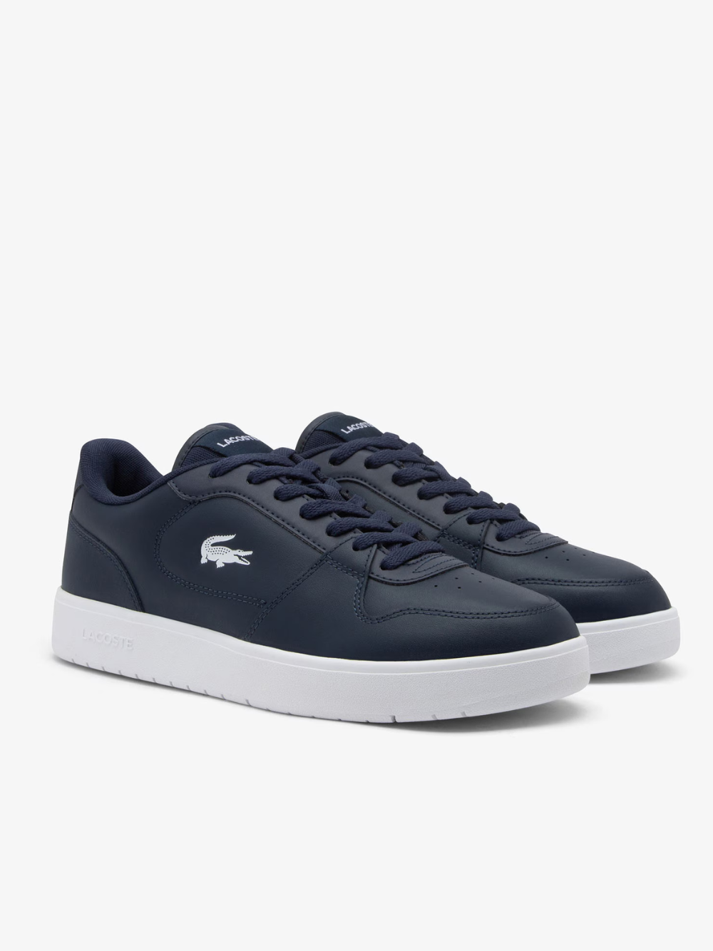 LACOSTE Court Ace Leather Sneakers Navy/White