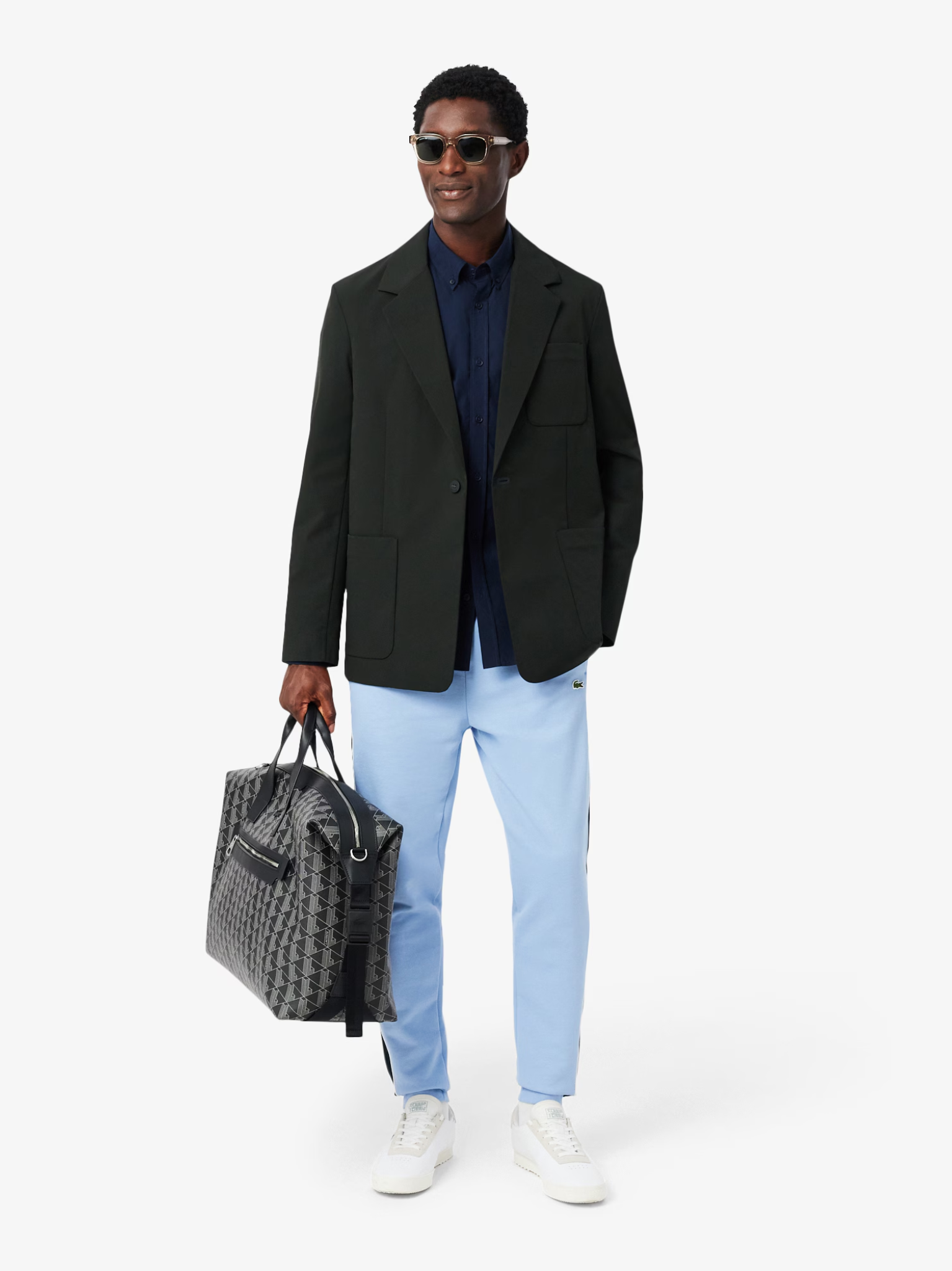 LACOSTE Regular Fit Lightweight Poplin Shirt Midnight Blue