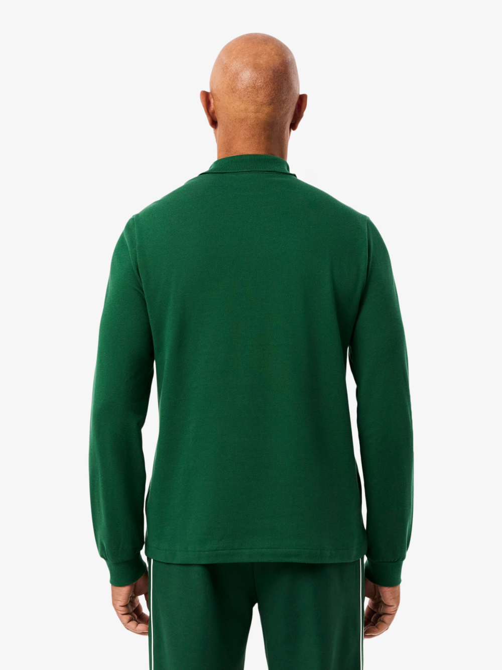 LACOSTE Classic Fit Long Sleeved L.12.12 Polo Shirt Pine Green