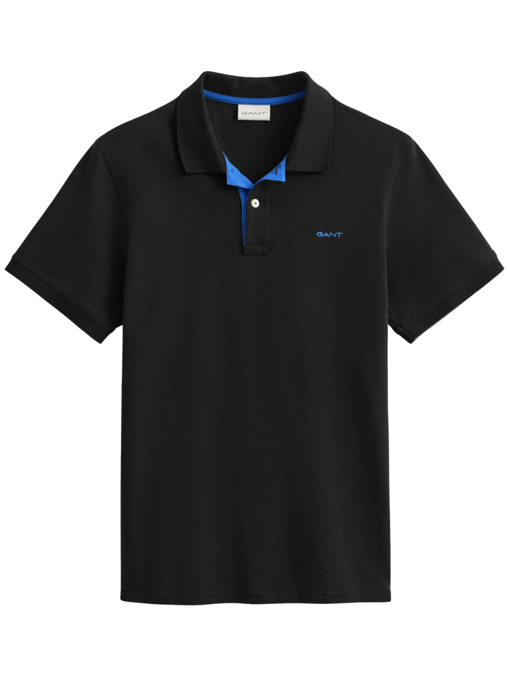 GANT Contrast Piqué Polo Shirt Black