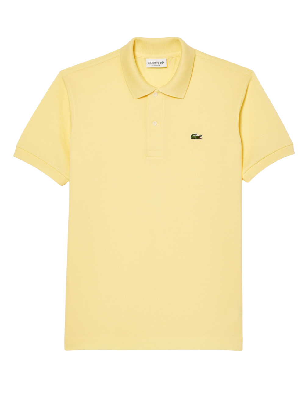 LACOSTE Classic Fit L.12.12 Original Polo Shirt Pastel Yellow