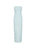 ROTATE BIRGER CHRISTENSEN WOMEN Mesh Tube Dress Blue
