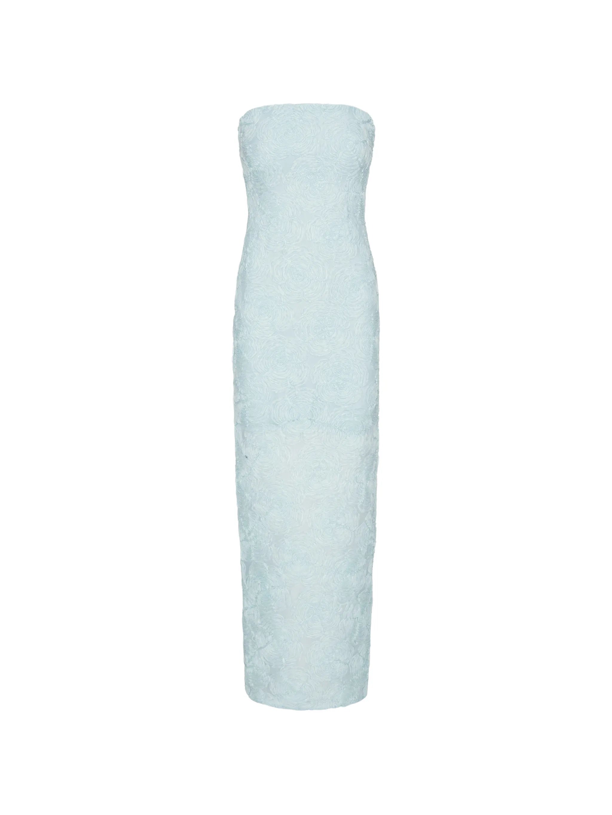 ROTATE BIRGER CHRISTENSEN WOMEN Mesh Tube Dress Blue