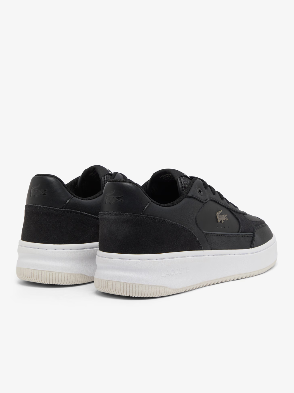 LACOSTE L001 Ace Leather Sneakers Black/White