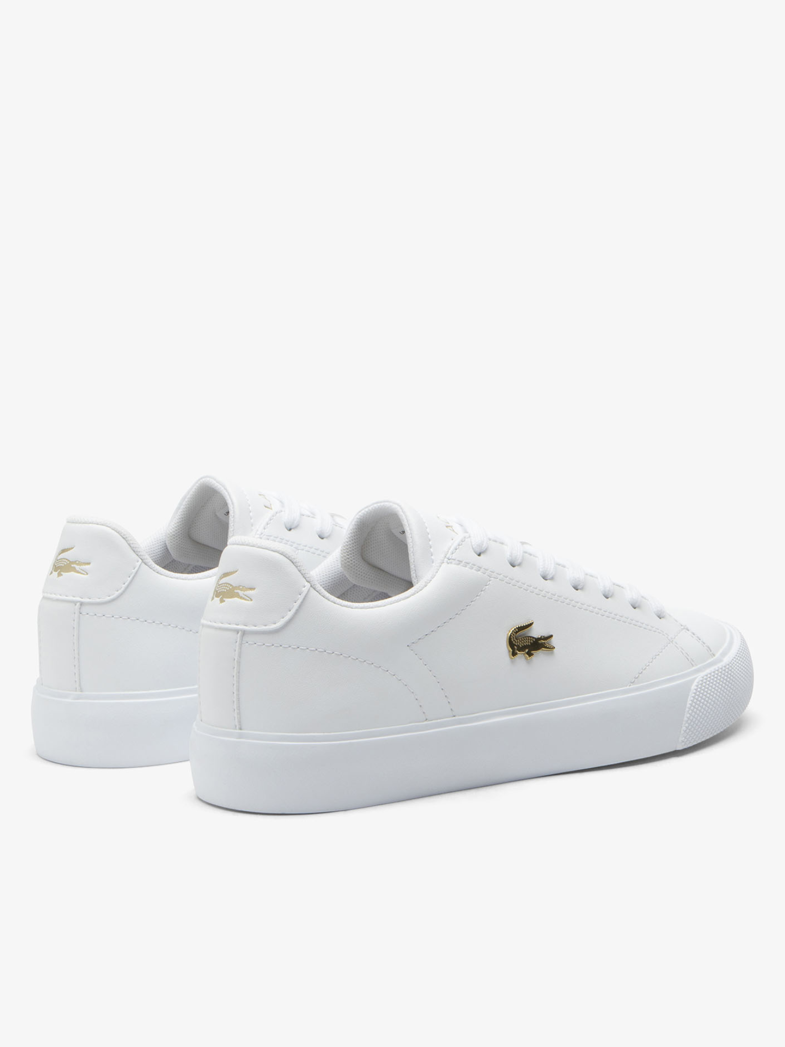 LACOSTE WOMEN Lerond Set Leather Sneakers White/Gold