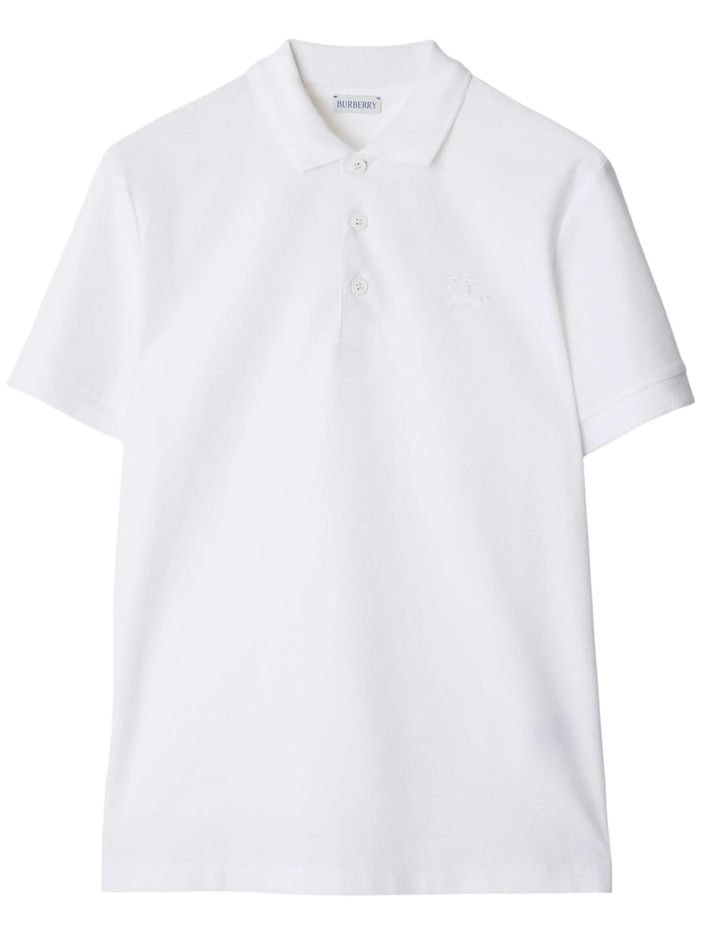 BURBERRY Cotton EKD Polo Shirt White