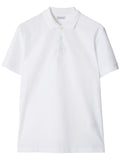 BURBERRY Cotton EKD Polo Shirt White