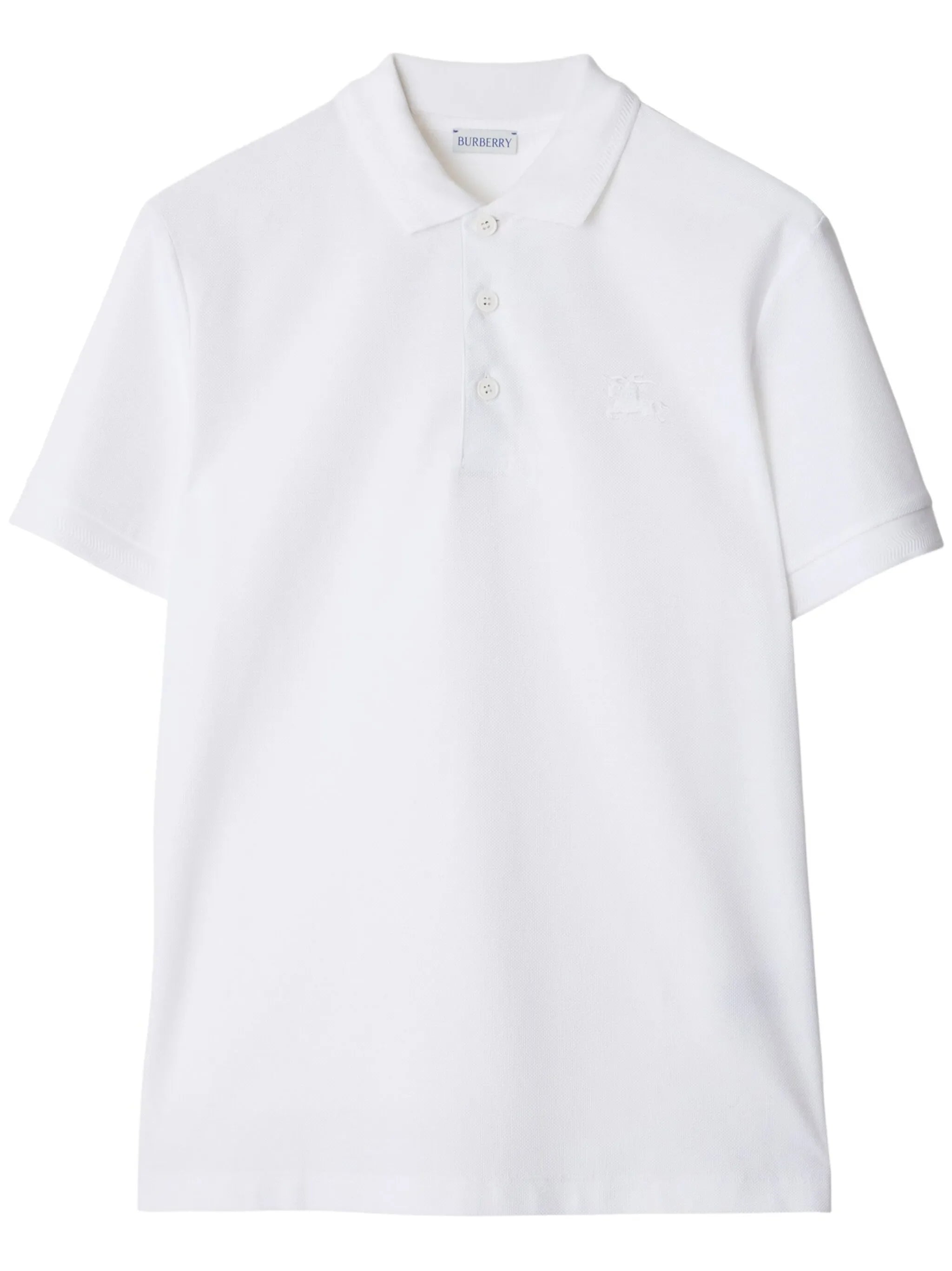 BURBERRY Cotton EKD Polo Shirt White
